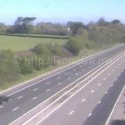 Image: motorway camera this morning