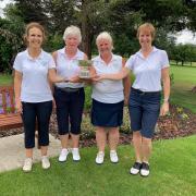Andrea Jenkins, Fay Austen, Brenda St Paul and Tracy Waring won the won the Gloucestershire County Nett Team Championship
