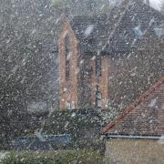 Snow in Dursley on Thursday. Photo by Elizabeth Oakley