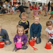 Picture from previous years at the beach in Yate Shopping Centre