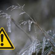 The Met Office has issued a yellow weather warning for ice affecting South West England this weekend