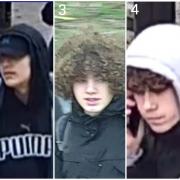 Police want to identify these people following a string of graffiti incidents
