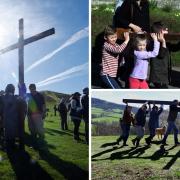 34 poignant photos as Easter cross erected at Cam Peak