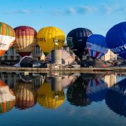 Pictures of air balloons this morning ahead of Bristol Balloon Fiesta