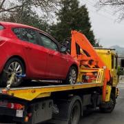 Abandoned vehicle seized by police in Rodborough