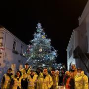 Volunteers from Thornbury Christmas Lights Association at the event last year