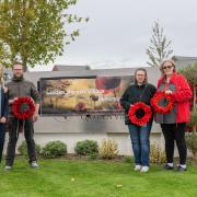 A community group in Yate comes together to unveil a heart-warming memorial of crochet poppies to mark Remembrance Sunday