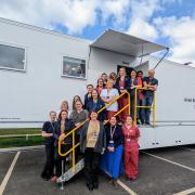 Staff from from Avon Breast Screening the new mobile screening unit
