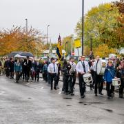 Remembrance parade and service in Yate