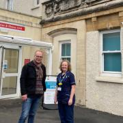 Dr Simon Opher with Ali Duberley, nursing sister at Stroud MIU