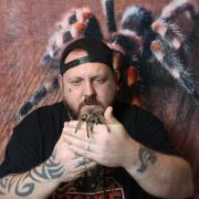 Yate man Aaron Phoenix lives with a collection of more than 700 tarantulas. 