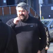 Antony Wilkins outside Gloucester Crown Court today