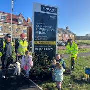 Springing into action at Thornbury Fields, sisters Gabby and Lexi planted spring bulbs with their children Rocco, Romy and Lucia for the whole community to enjoy