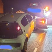 Police seized two vehicles over the weekend in Wotton for having no insurance