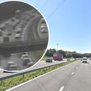 There are delays on the M5 following a crash