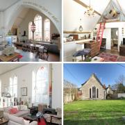 Photos of the converted chapel in Wotton which is currently being sold by Milbury’s