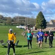 Runners taking part in the 200th Thornbury parkrun