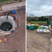 Wessex Water are planning to install three new storage tanks in Frampton Cotterell (photo of similar work taking place in Bradford on Avon, Wiltshire)