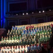 Dursley Choir members at the Royal Albert Hall