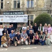 The volunteer team behind Nympsfield Community Pub who are hoping to buy Rose and Crown Inn