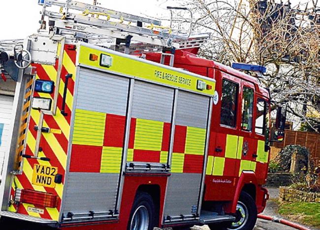 Car severely damaged by fire in Dursley