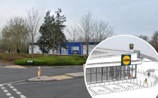An artist's impression of the proposed Thornbury Lidl