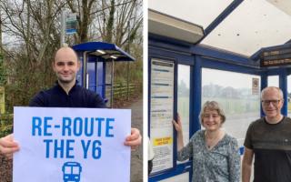 MP Luke Hall and South Gloucestershire Council Claire Young have been campaigning for a better bus service for Coalpit Heath residents