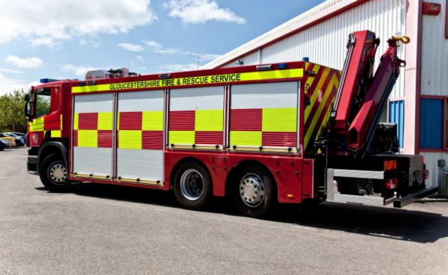 Firefighters tackle car fire in Ozleworth