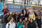Pupils from Stroud were invited to the conference to speak about women's rights alongside politicians, NGOs, and organisations all over the world 